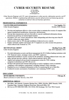 Cyber Security Resume > Cyber Security Resume .Docx (Word)