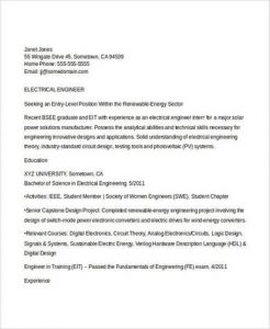 Download Free Electrical Engineering Student Resume > Electrical ...