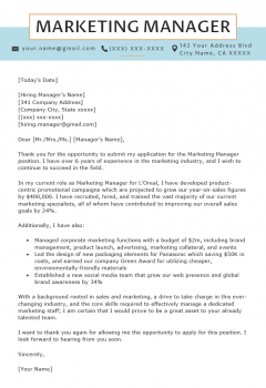 Marketing Manager Cover Letter Example > Marketing Manager Cover Letter Example .Docx (Word)