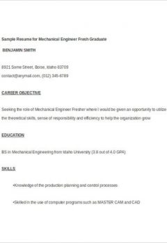 Mechanical Engineering Fresher Resume > Mechanical Engineering Fresher Resume .Docx (Word)