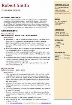 Resource Nurse Resume .Docx (Word)