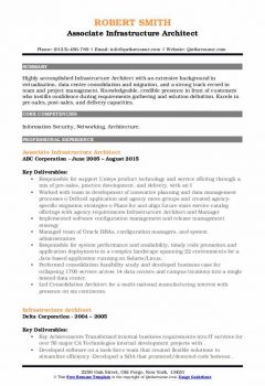 Associate Infrastructure Architect Resume .Docx (Word)