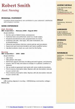 Asst. Nursing Resume .Docx (Word)