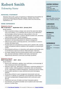 Telemetry Nurse Resume .Docx (Word)