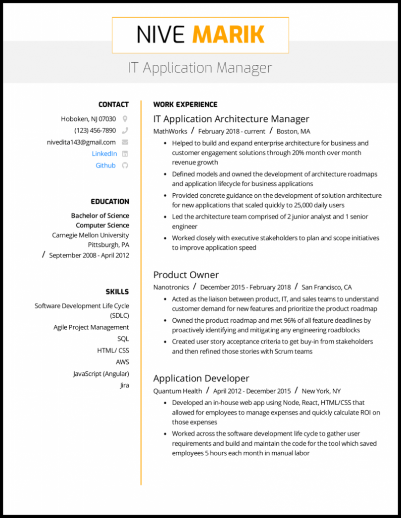 IT Application Manager Resume .Docx (Word)