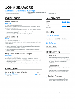 Architect Resume .Docx (Word)