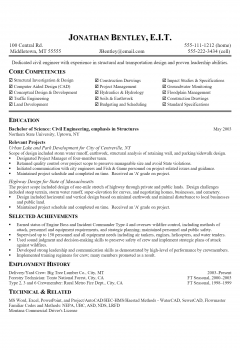 Civil Engineer Resume .Docx (Word)