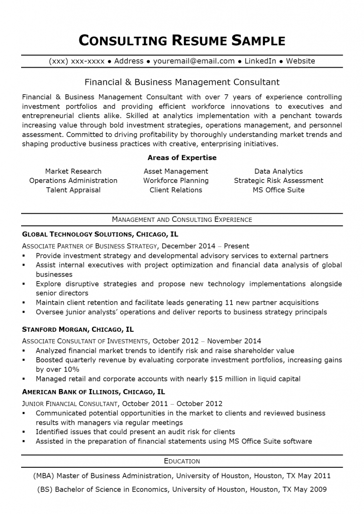 Consultant Resume .Docx (Word)