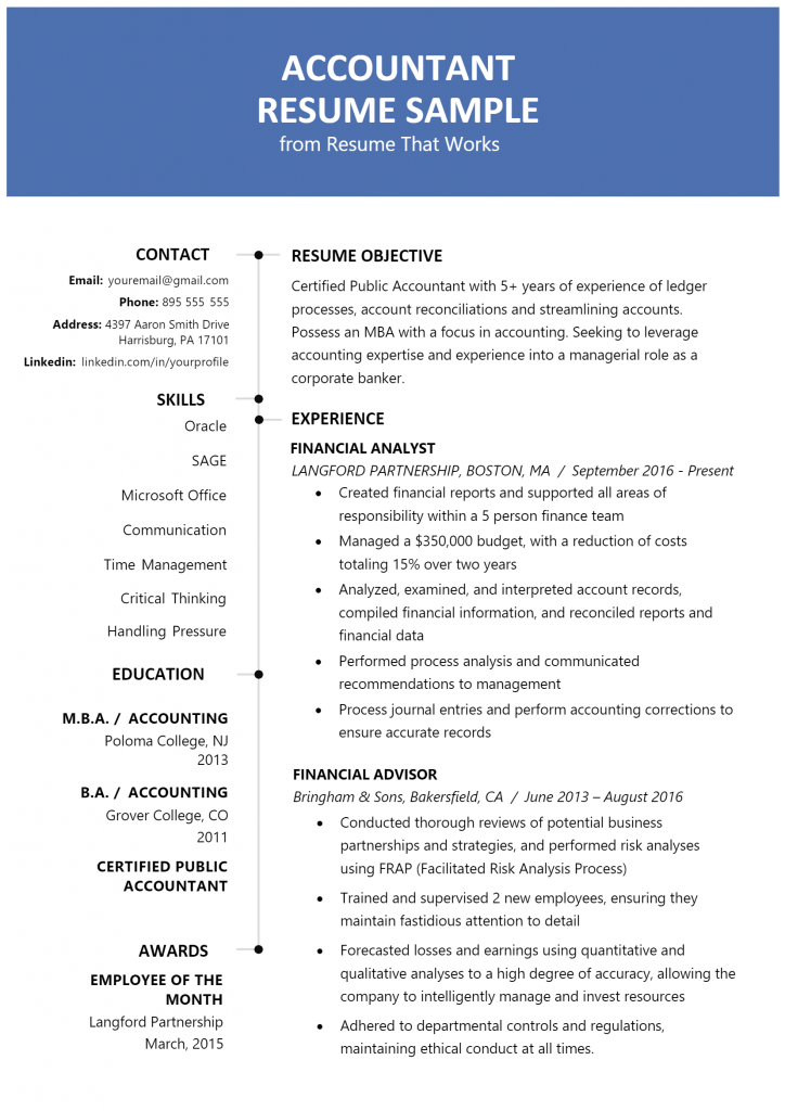 Accountant Resume .Docx (Word)