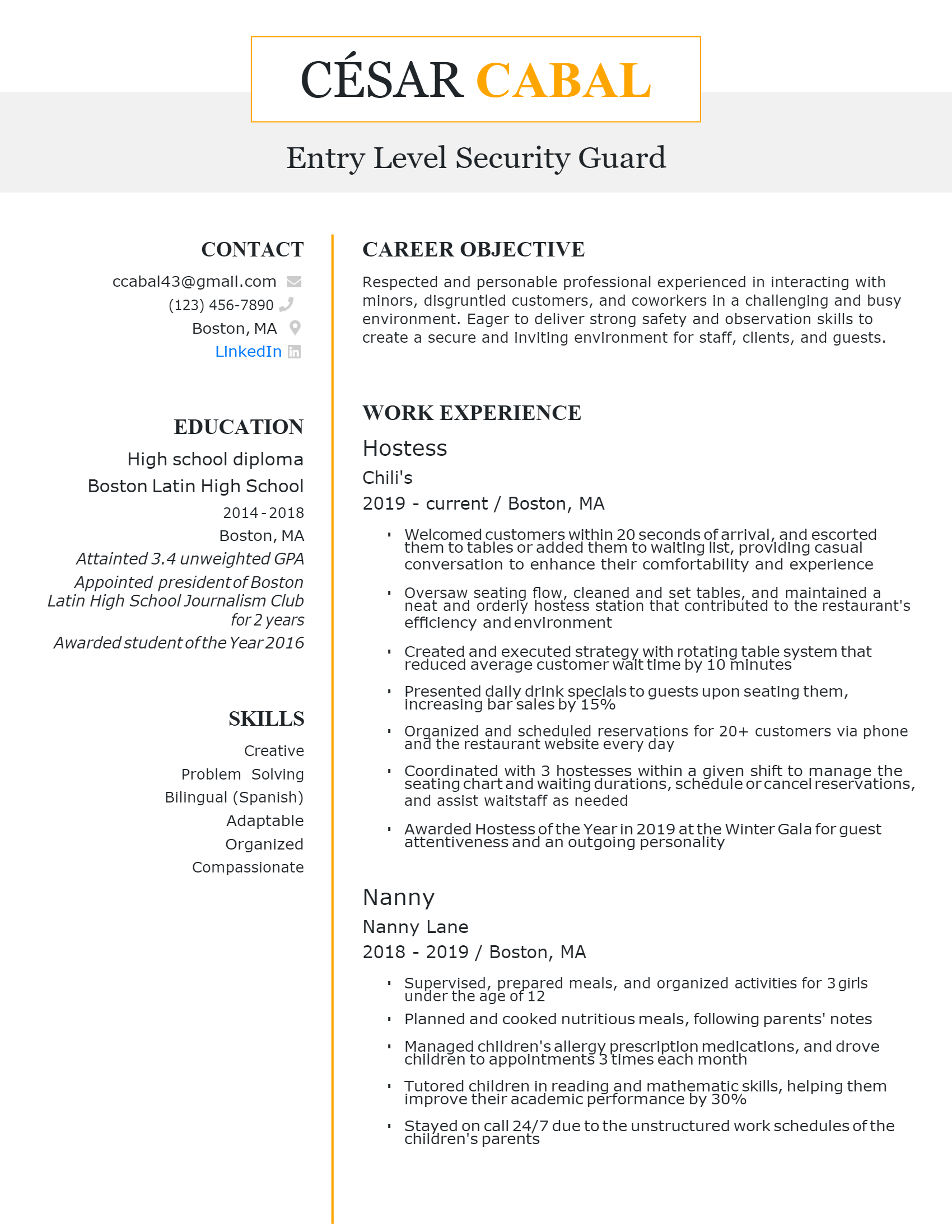 Entry Level Security Guard Salary