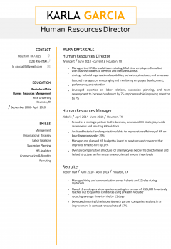 Human Resources Director Resume .Docx (Word)