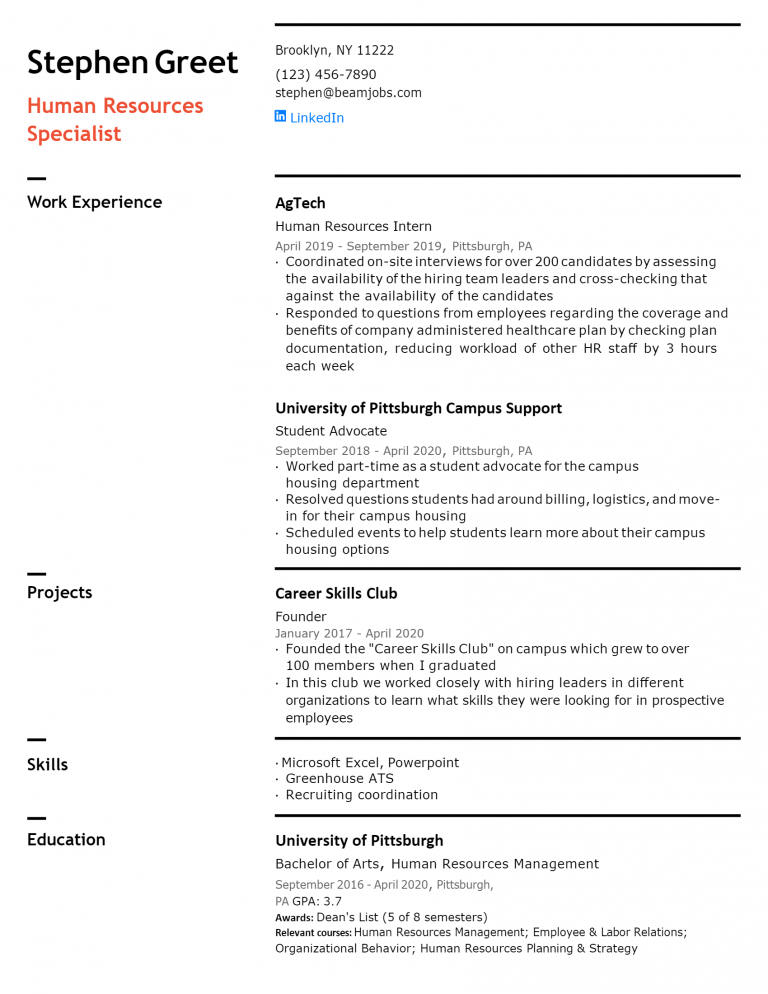 Download Free Human Resources Specialist Resume .Docx (Word) Template ...