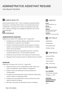 Administrative Assistant Resume .Docx (Word)