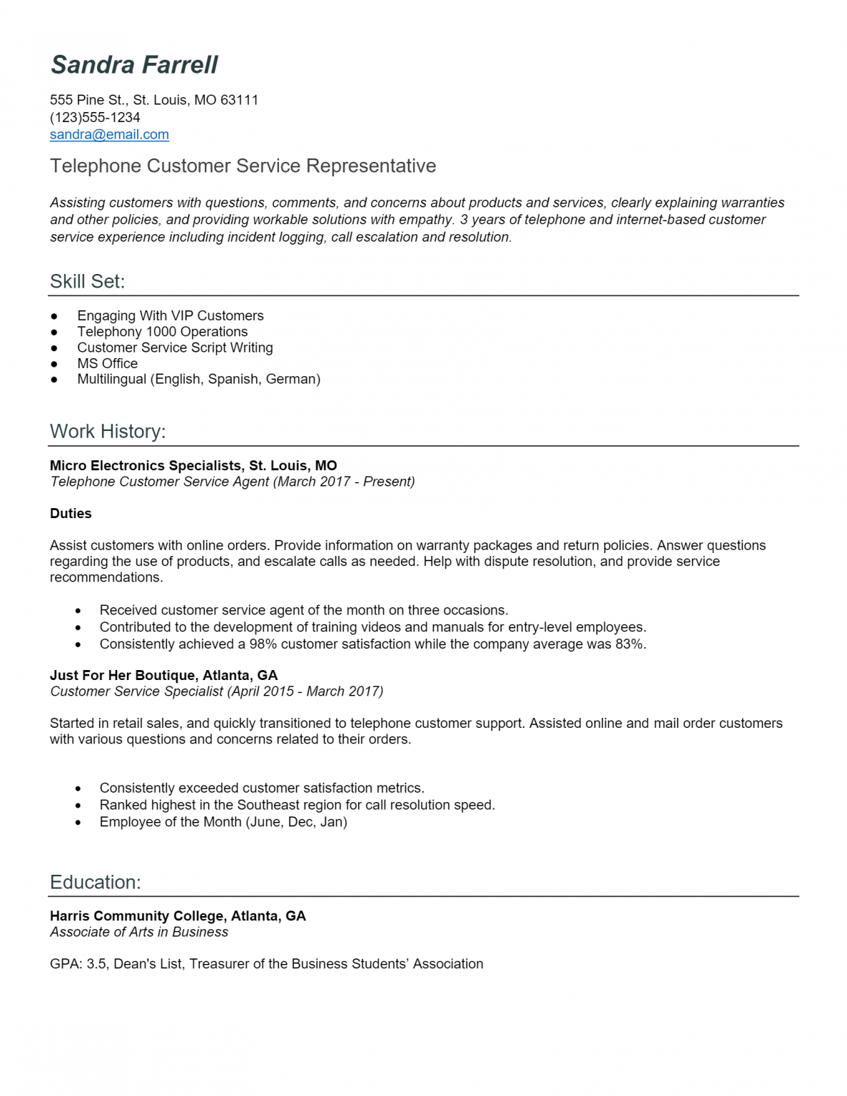 download-free-customer-service-representative-resume-docx-word