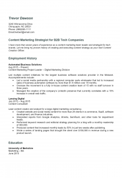 Digital Marketing Resume .Docx (Word)