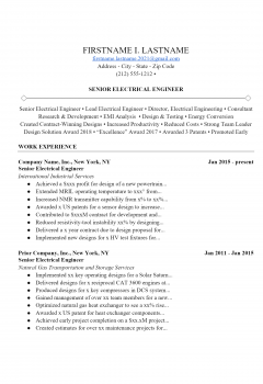 Free Engineer Resume Templates for Download