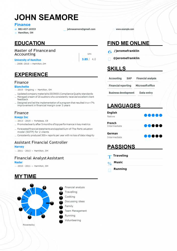 Finance Resume .Docx (Word)