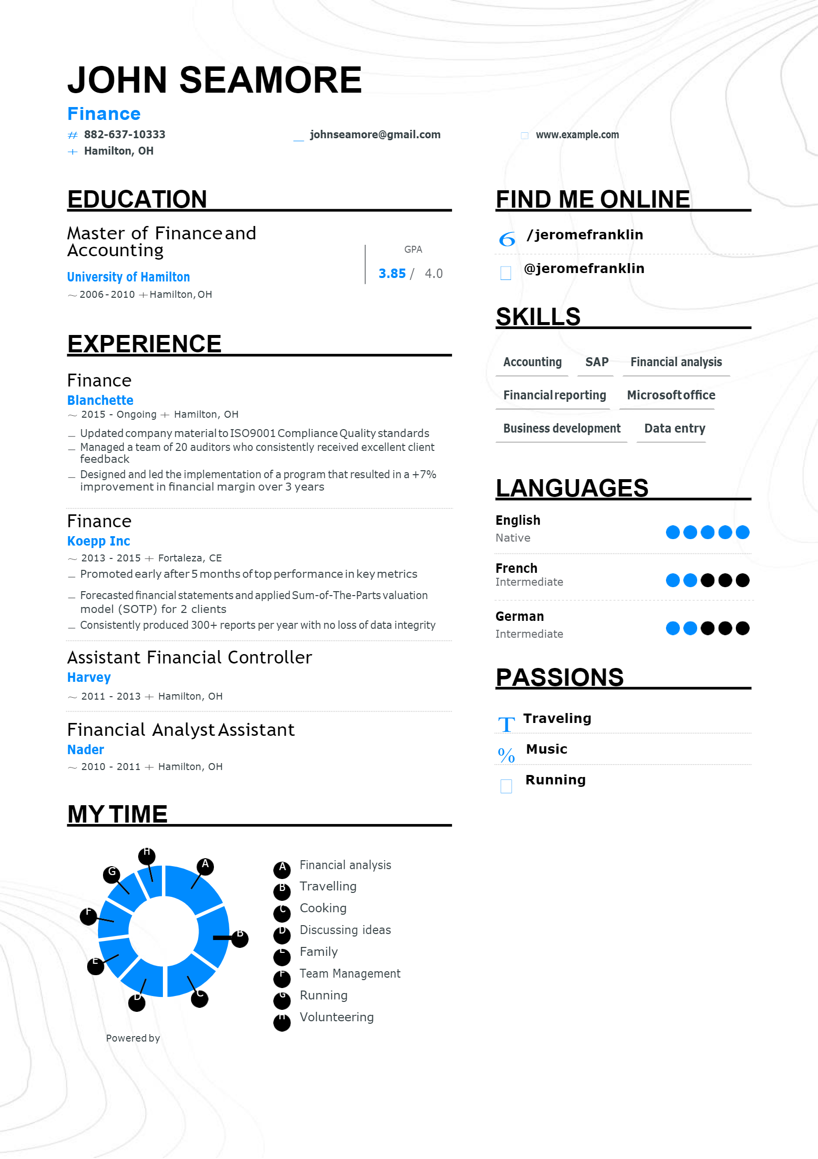 Finance Resume .Docx (Word)