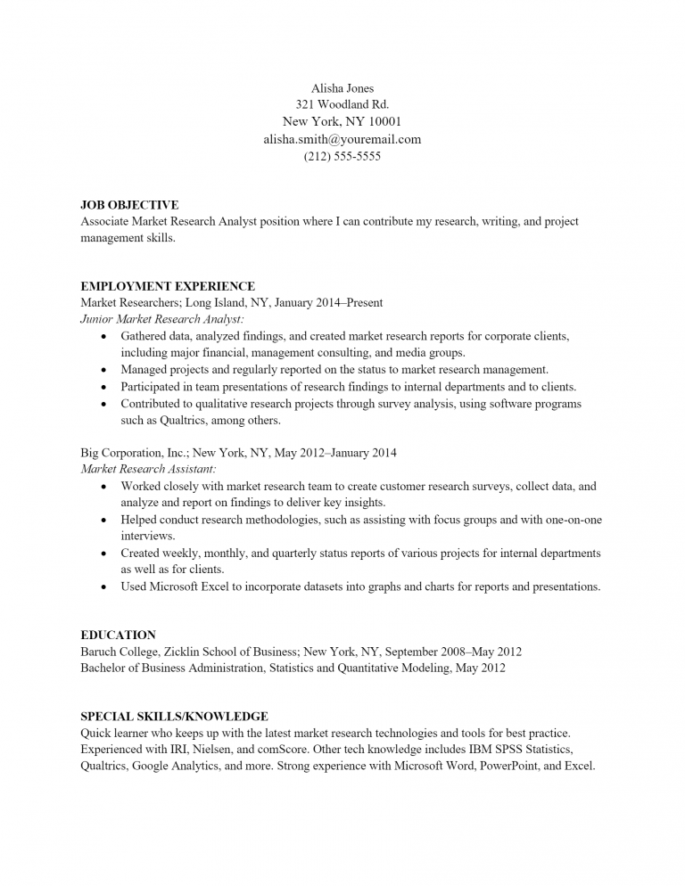 Download Free Market Analyst Resume .Docx (Word) Template on ...