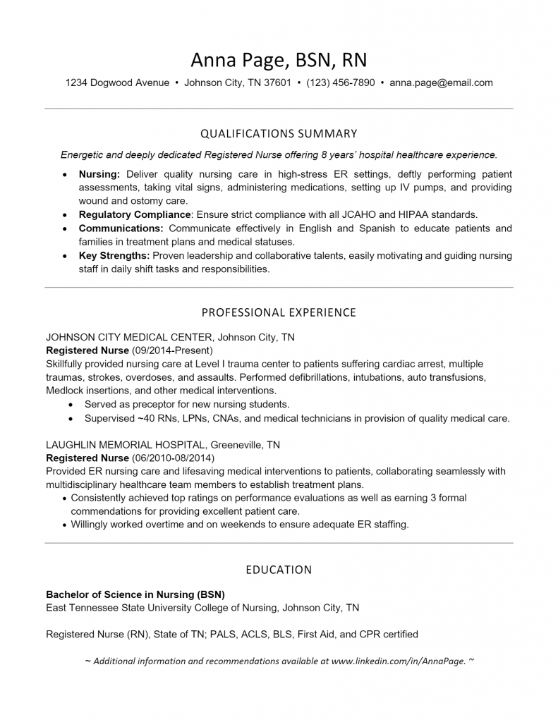 Nursing Resume .Docx (Word)