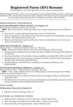 Register Nurse Resume .Docx (Word)