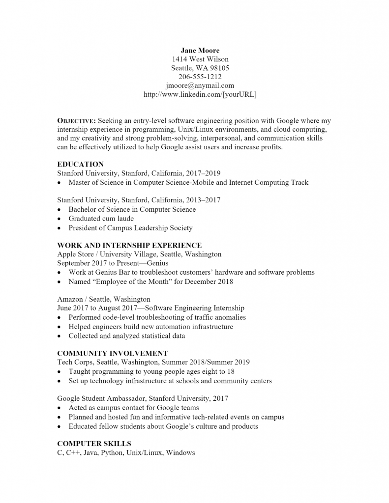 Software Engineer Resume .Docx (Word)