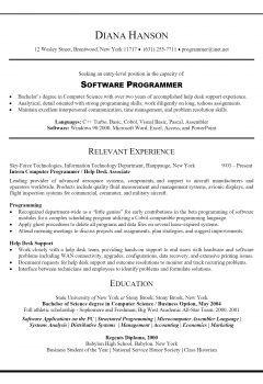 Software Programmer Resume .Docx (Word)