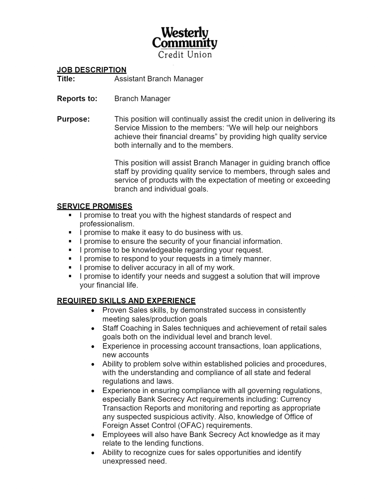 Download Free Store Manager Assistant .Docx (Word) Template on ...