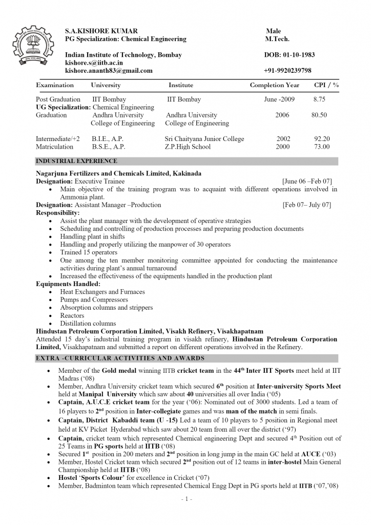 Chemical Engineer .Docx (Word)