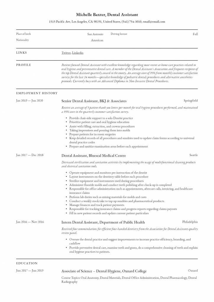 Dental Assistant .Docx (Word)