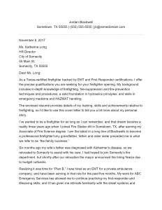 Free Firefighter Cover Letter Template & Example on ResumeThatWorks.com