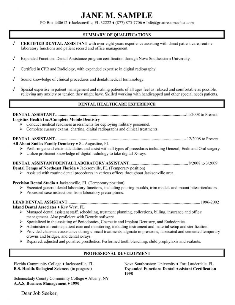 Dental Assistant .Docx (Word)