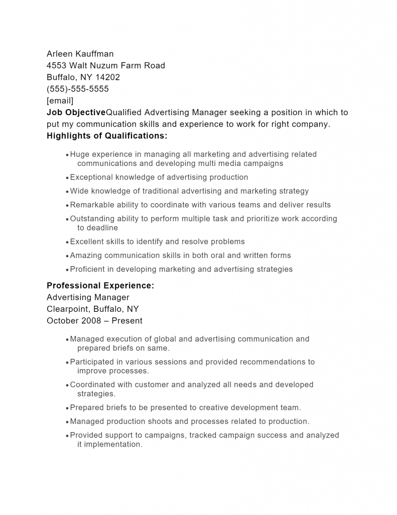 Advertising Manager .Docx(Word)