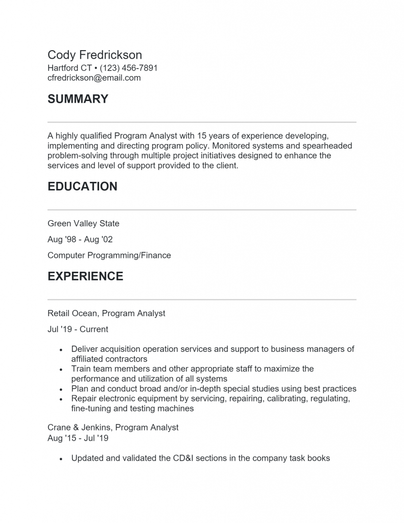 Program Analyst .Docx(Word)