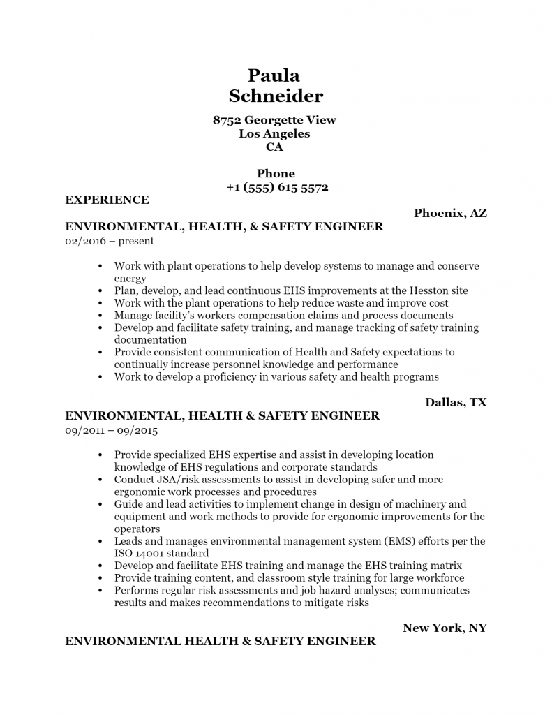 Health And Safety Engineer .Docx(Word)