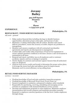 Food Service Manager .Docx(Word)