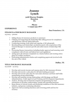 Insurance Manager .Docx(Word)