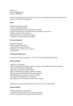 Insurance Manager .Docx(Word)