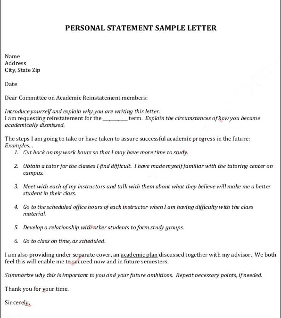 Personal Letter образец. Personal Letter example.