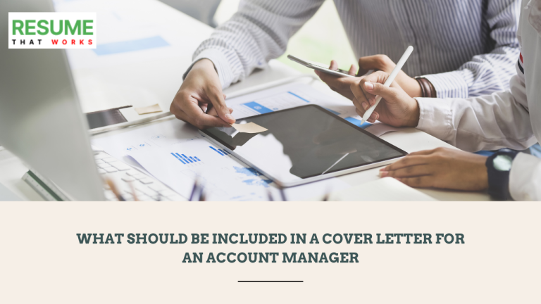 What Should Be Included In A Cover Letter For An Account Manager   Cover Letter For An Account Manager 768x432 