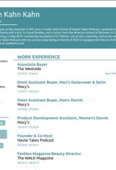Associate Buyer 3 Resume