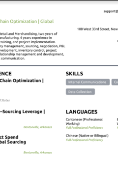 Director Supply Chain Optimization Global Sourcing Resume