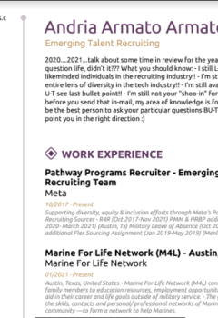 Emerging Talent Recruiting 1 Resume
