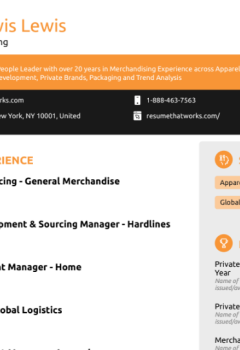 Sourcing &#8211; Joint Buying Resume