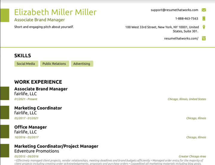 Associate Brand Manager Resume