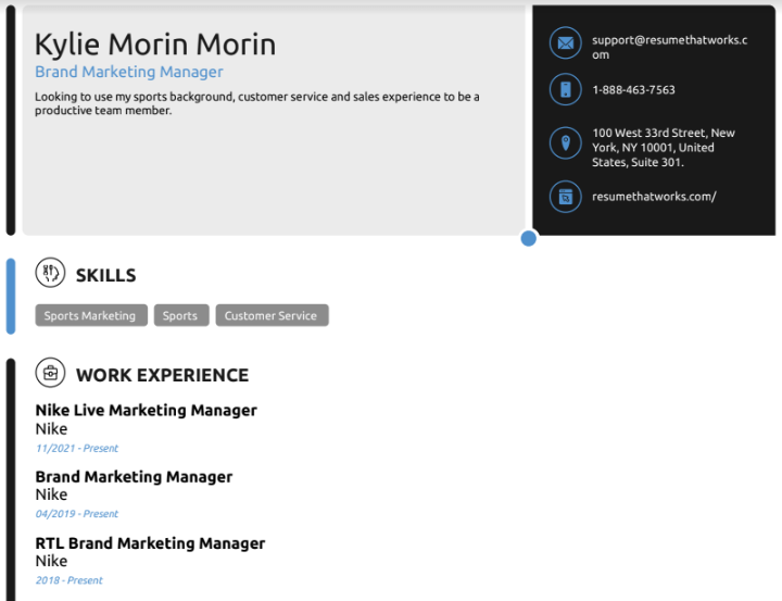 Brand Marketing Manager (2) Resume