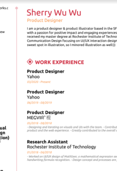Product Designer (3) Resume