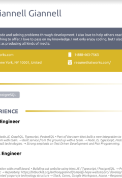 Software Engineer (3) Resume