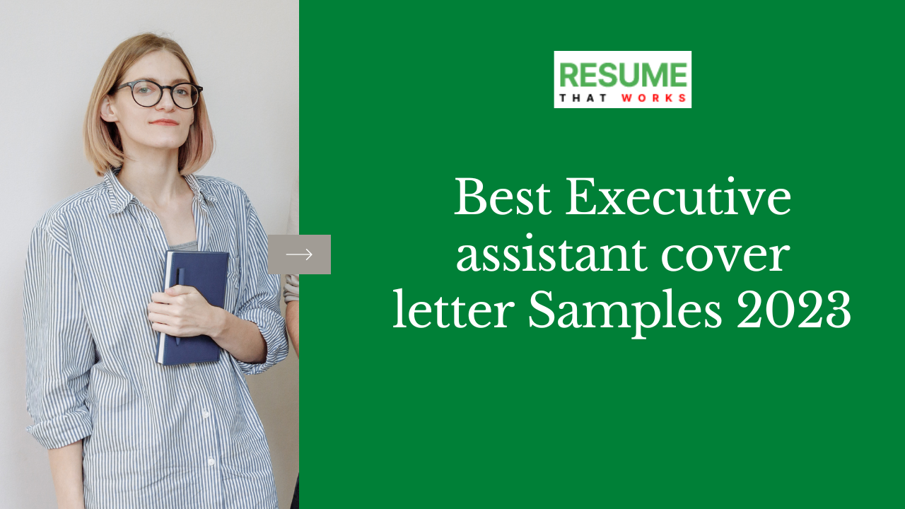 Best Executive assistant cover letter