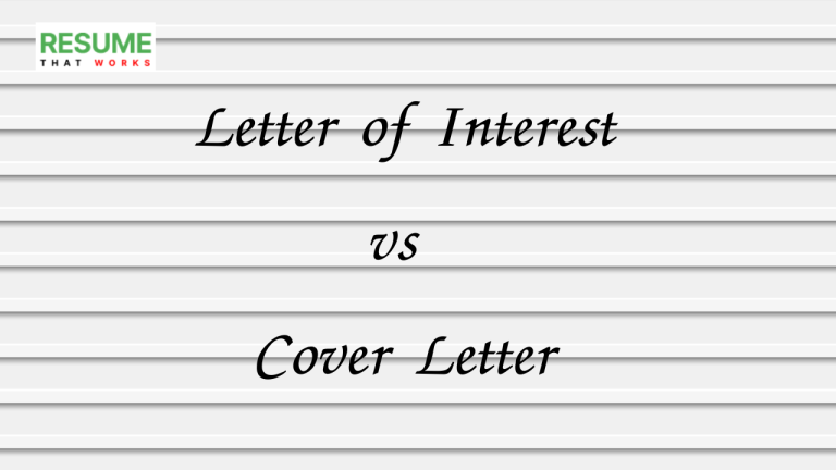 Letter of Interest vs Cover Letter - Detailed Comparison